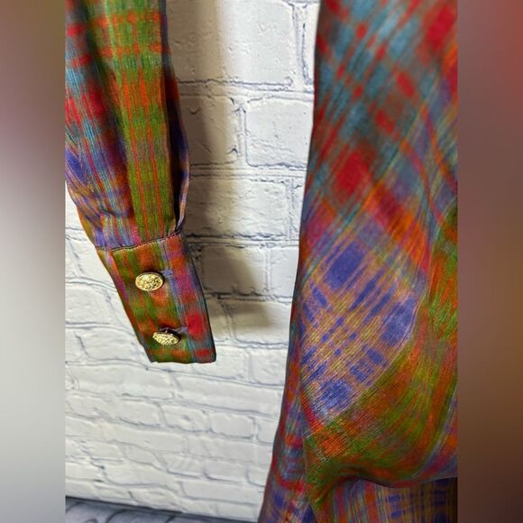 NWT MARELLA Rank Green Plaid Luxury Designer Party Wedding Mini Wrap Dress 2 - Picture 9 of 15